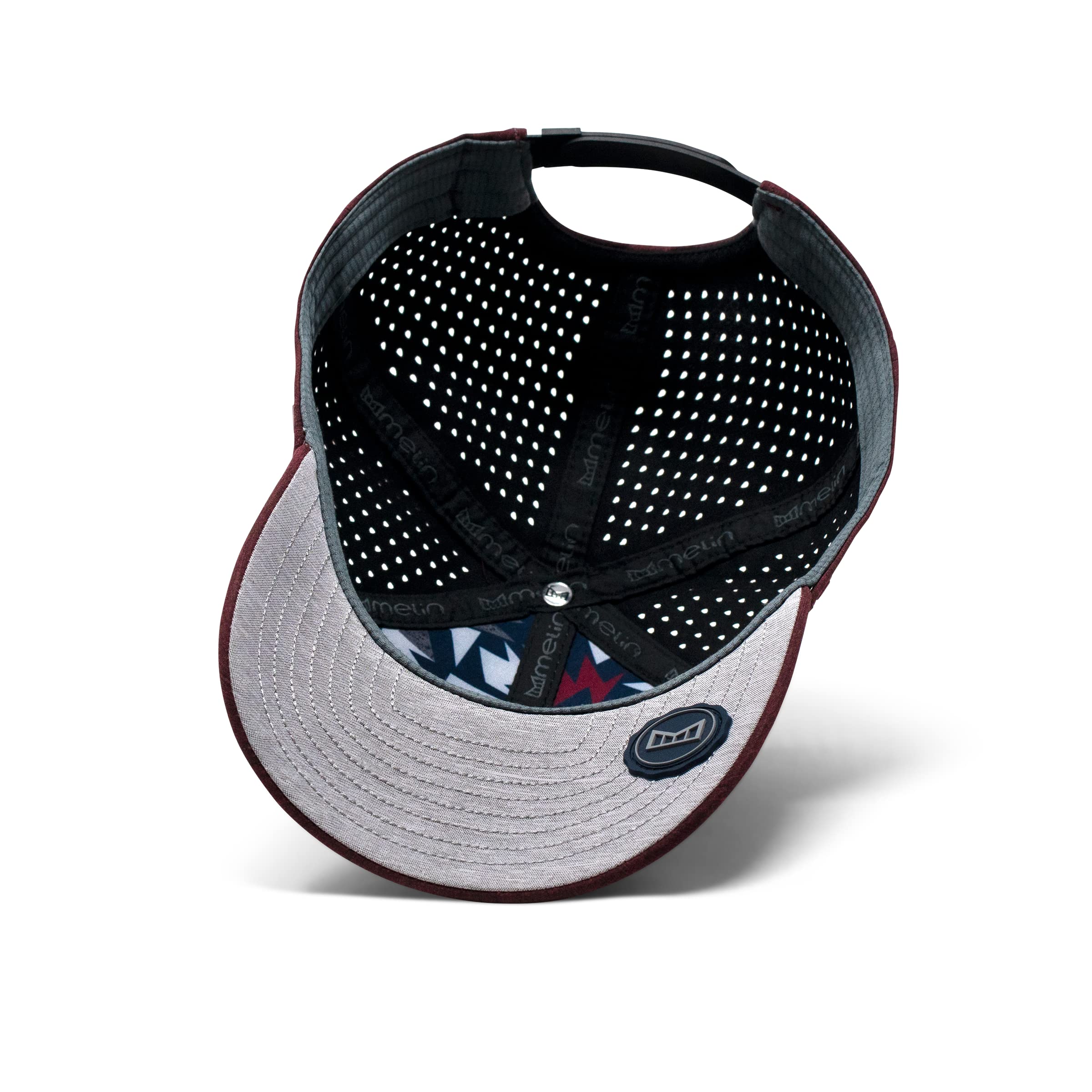 Melin A-Game Hydro Performance Snapback Hat - Water-Resistant Baseball Cap for Men & Women - Golf, Running, Workout & Outdoor Activities Hat - Perfect for Sports, Fitness & Casual Wear