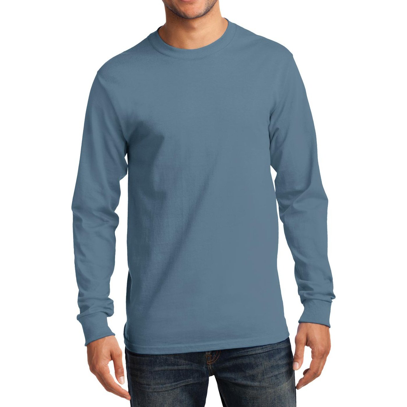 Premium Men's Long Sleeve Essential T-Shirt - Soft Cotton Basic Tee for Casual Wear, Layering & Everyday Comfort
