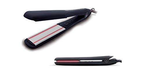 Salerm Cosmetics Therapy Professional Hair Straightener - 300°F Fast Heating Flat Iron for Smooth & Shiny Hair - Perfect for Home & Salon Use