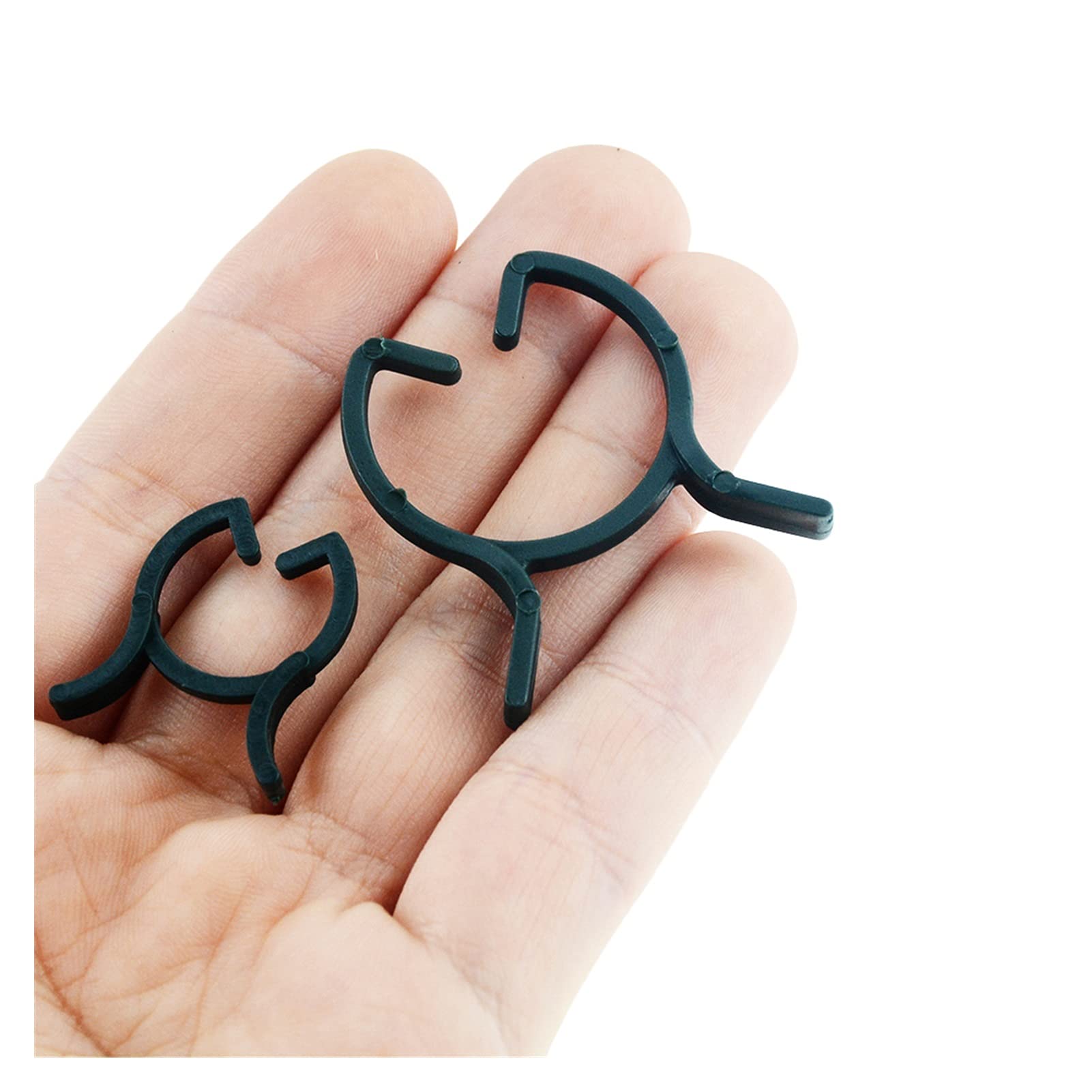 100Pcs Plant Garden Clips - Strong Vine Support Clips for Tomatoes, Cucumbers & Climbing Plants (20mm Medium Size) | Perfect for Greenhouse, Vertical Gardening & Indoor Plant Support