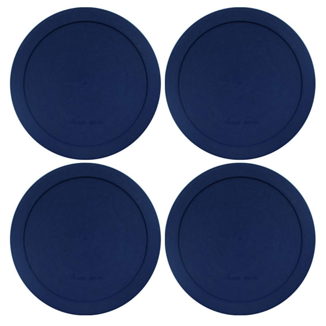 Blue 4-Pack 2-Cup Round Glass Container Lids for Pyrex & Anchor - Perfect for Food Storage, Meal Prep, and Leftovers