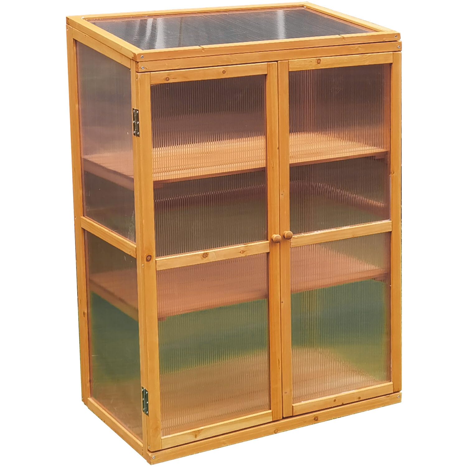 Hanover 3-Tier Portable Greenhouse for Indoor & Outdoor Use - Aluminum Frame Mini Greenhouse with Shelves - Plant Protector for Garden, Balcony & Patio | Ideal for Seedlings, Herbs & Small Plants