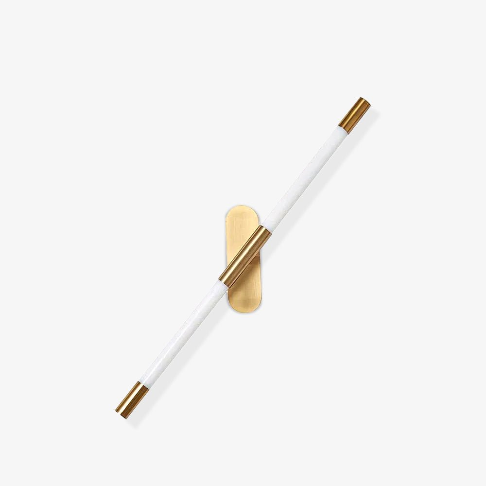 Agnes Sconce Wall Light - Modern Brass Finish Plug-in Fixture for Bedroom, Living Room & Hallway Lighting Decor