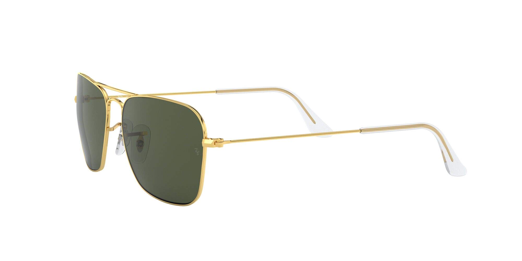 Ray-Ban RB3136 Caravan Square Polarized Sunglasses for Men & Women - Classic Aviator Style, UV Protection, Fashion Outdoor Accessories for Driving, Beach & Travel
