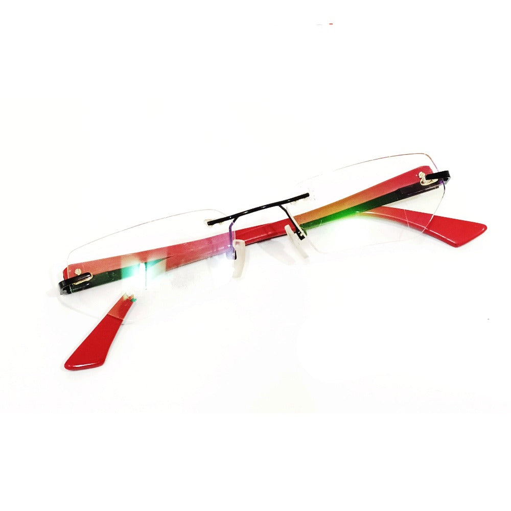 Blue Light Blocking Rimless Computer Glasses with Anti-Glare Coating - UV Protection for Screen Time & Gaming - Lightweight Eyewear for Office, Reading & Digital Device Use