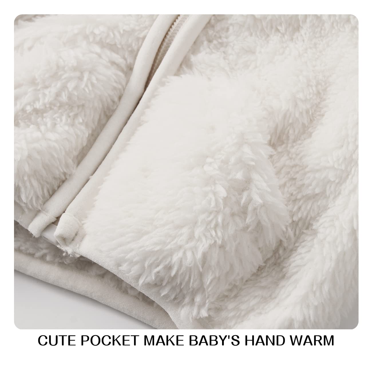 Baby Boys & Girls Fleece Jacket - Winter Coat for Toddlers & Kids - Warm & Cozy Sweater for Outdoor Play & Cold Weather