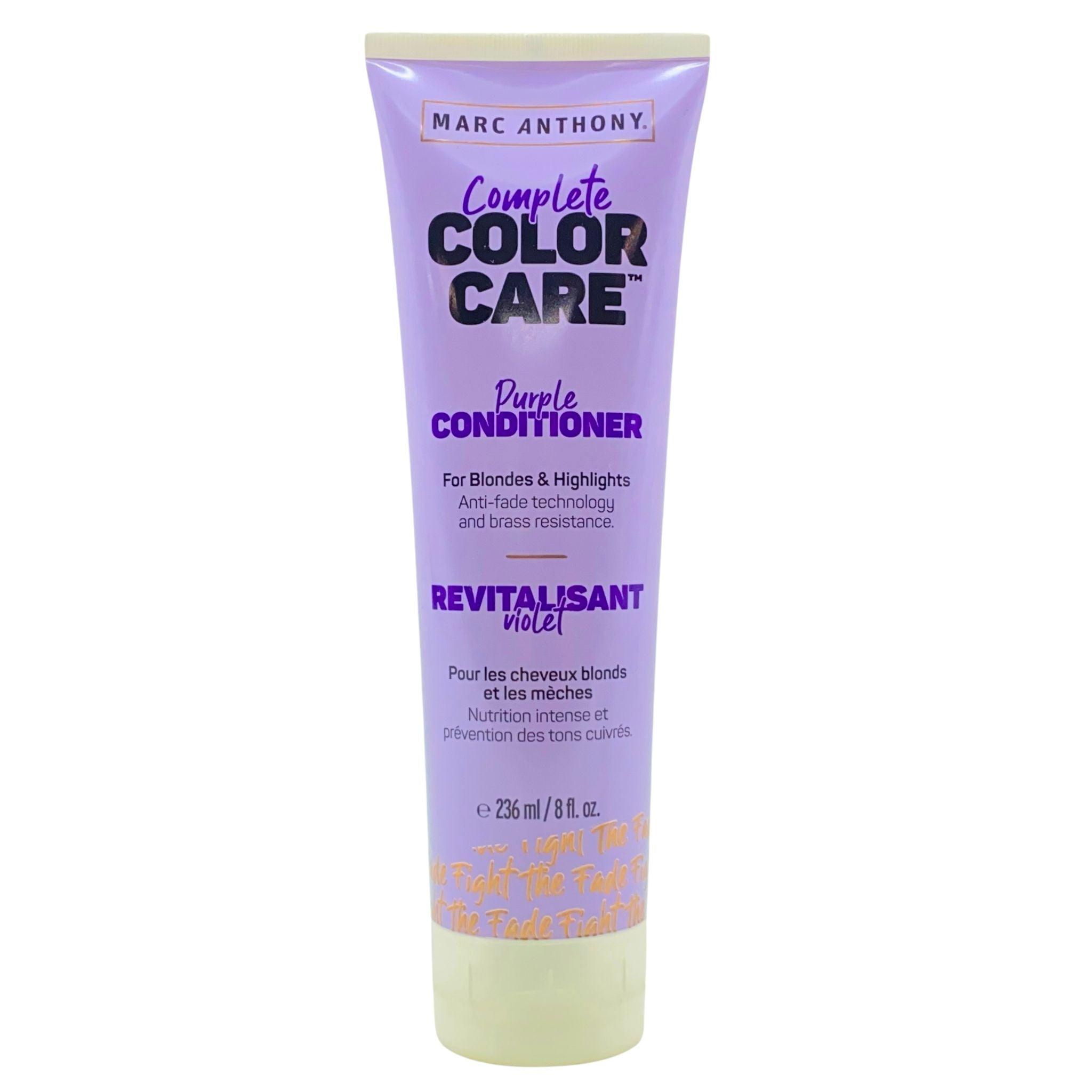 Marc Anthony Complete Color Care Purple Conditioner 8oz (50 Pack) - Toning & Hydrating for Blonde, Silver & Gray Hair - Salon Quality at Home