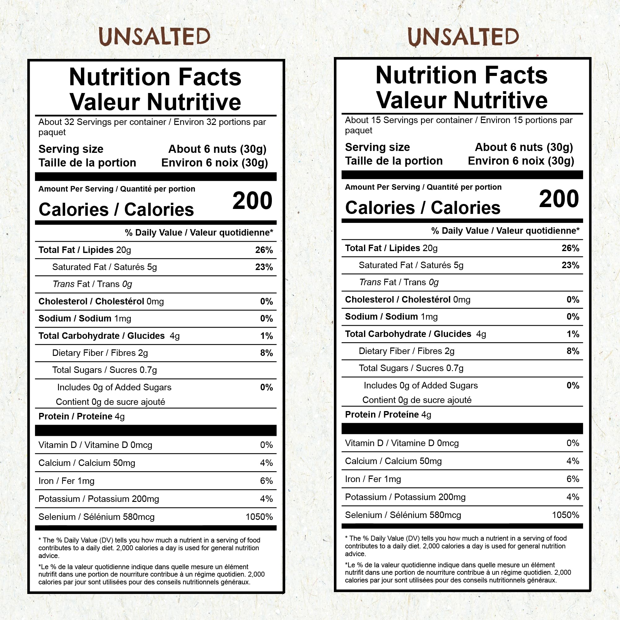Organic Raw Brazil Nuts - Premium Quality (15oz + 32oz Bundle) - Healthy Snacks for Keto, Paleo & Vegan Diets - Perfect for Baking, Trail Mix & Gift Baskets