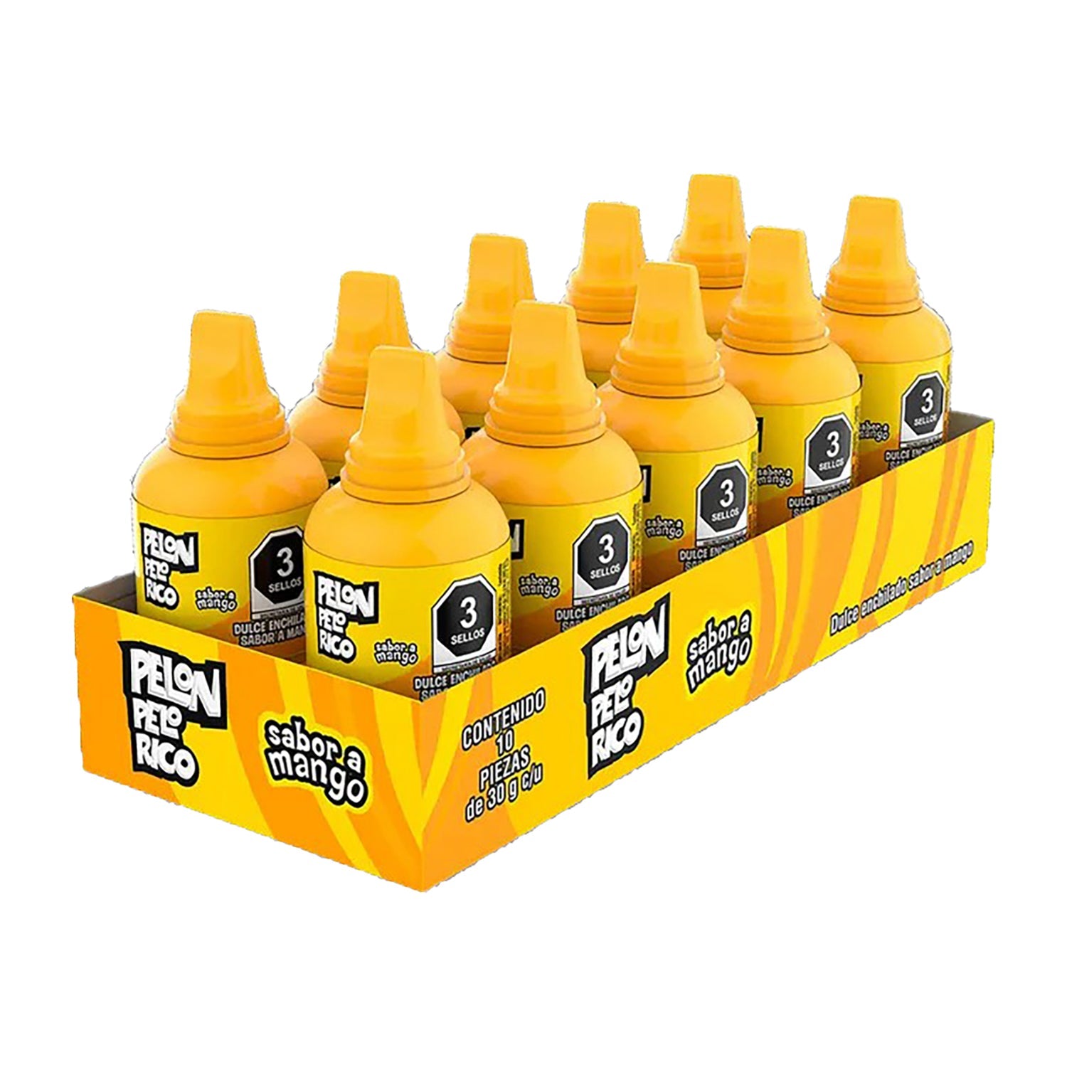 Lorena Pelon Mango Display | 12ct Box | Perfect for Candy Buffets, Party Favors & Mexican Snack Displays