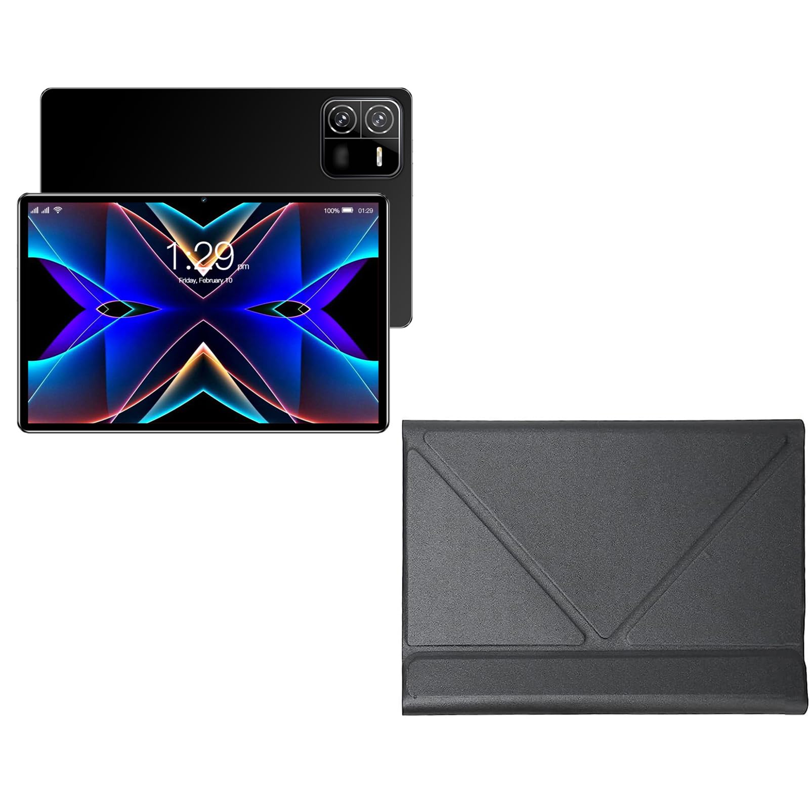 2023 Android Tablet 10.1 Inch - 4GB RAM 64GB ROM (Expandable to 128GB), Full HD 1920x1080 Display, Android 12 OS, 4G LTE Calling, Octa-Core MT6755 Processor - Perfect for Work, Study & Entertainment