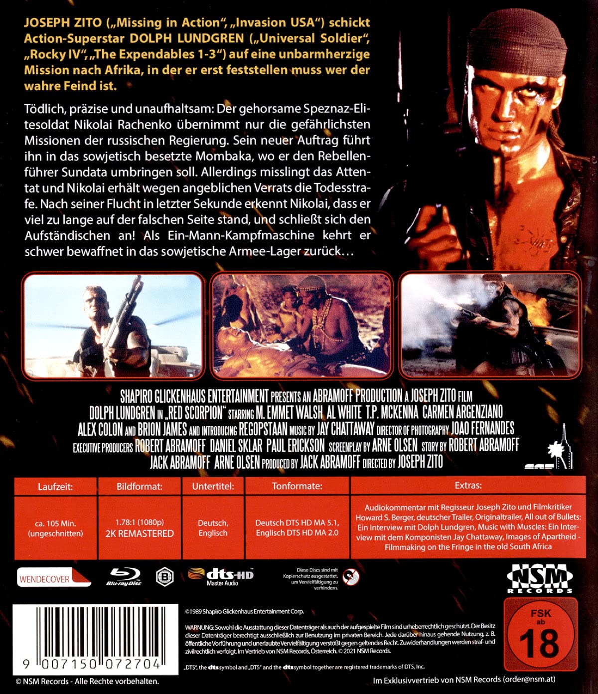 Red Scorpion (Uncut) Blu-ray - Action Movie DVD for Home Theater & Movie Night Entertainment