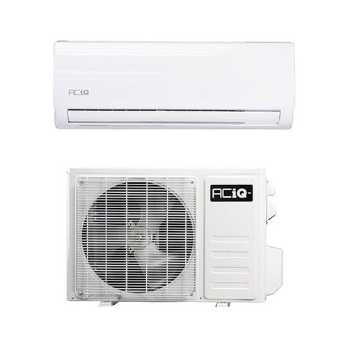 ACiQ 9,000 BTU 19 SEER2 Wall Mount Mini Split Air Conditioner with WiFi - 115V Single Zone Cooling for Small Rooms & Home Offices