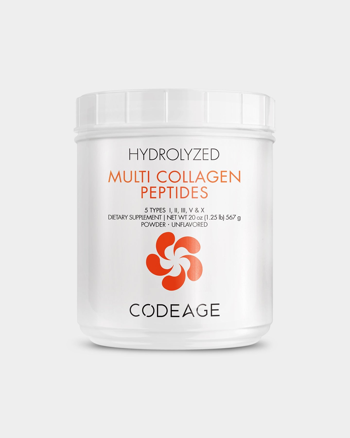 Codeage Hydrolyzed Multi Collagen Peptides Powder - Grass-Fed Collagen Protein Supplement for Skin, Hair & Joint Support - Ideal for Smoothies, Coffee & Baking Recipes