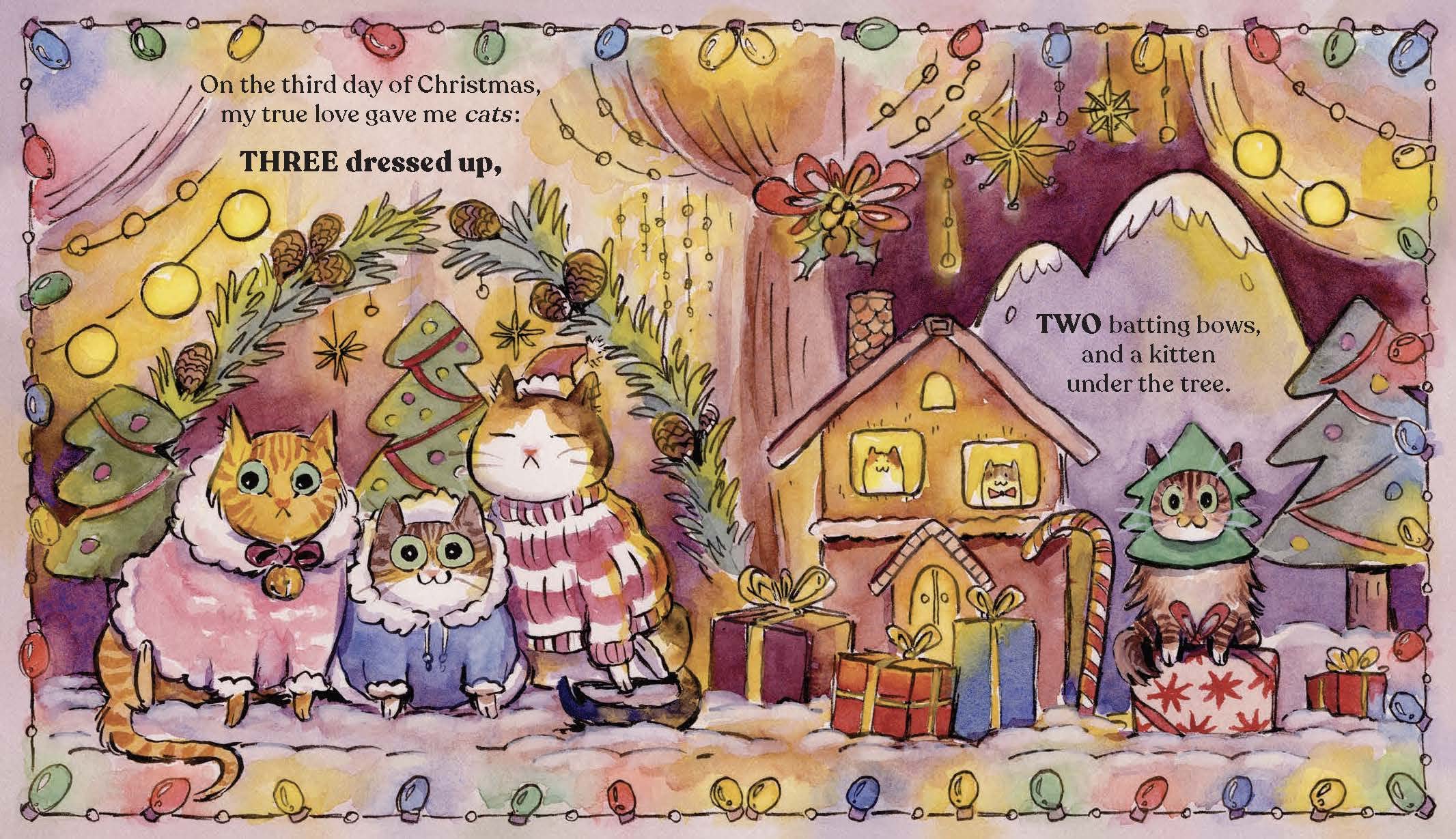 The Twelve Cats of Christmas - Fun Holiday Cat Book for Kids & Adults - Perfect Christmas Gift for Cat Lovers (Reading, Decor, Gift Giving)