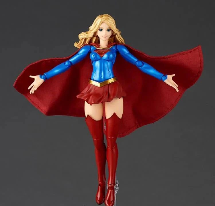 Amazing Yamaguchi Revoltech Supergirl Action Figure NR032 - Collectible DC Comics Superhero Toy for Display & Play