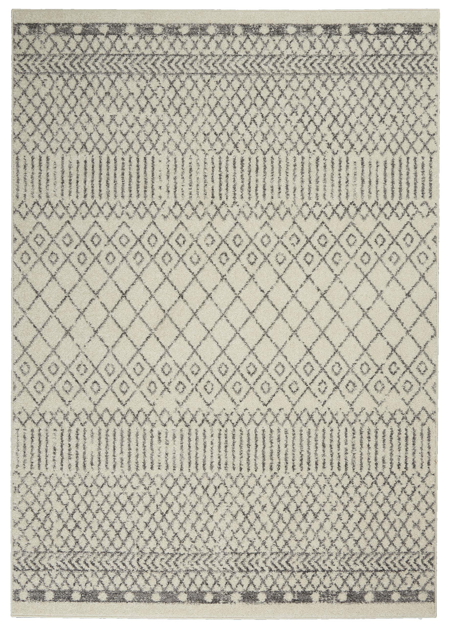 Nourison Passion Bohemian Ivory/Grey 3'9
