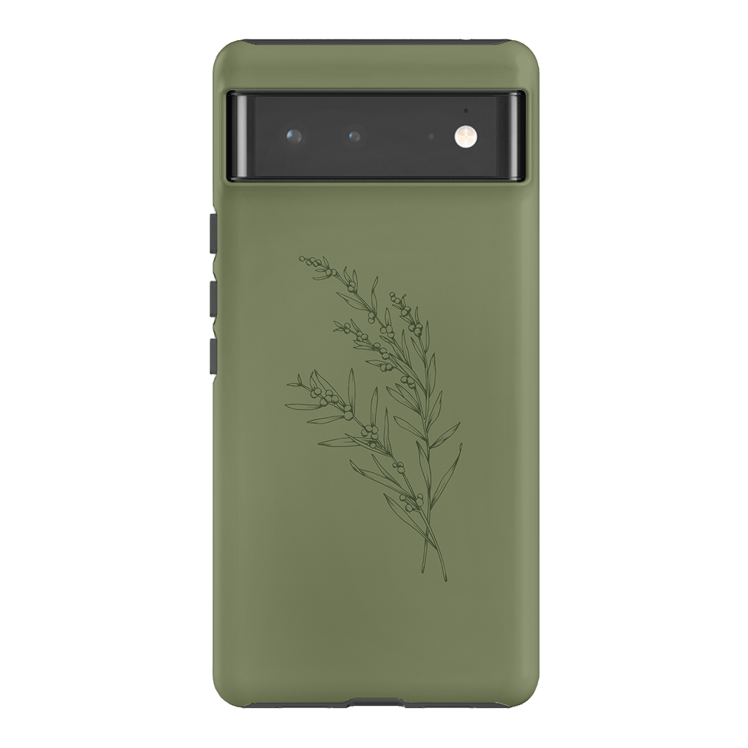 Durable Khaki Wattle Shockproof Phone Case - Slim Protective Cover for iPhone & Samsung - Perfect for Outdoor Adventures & Daily Use