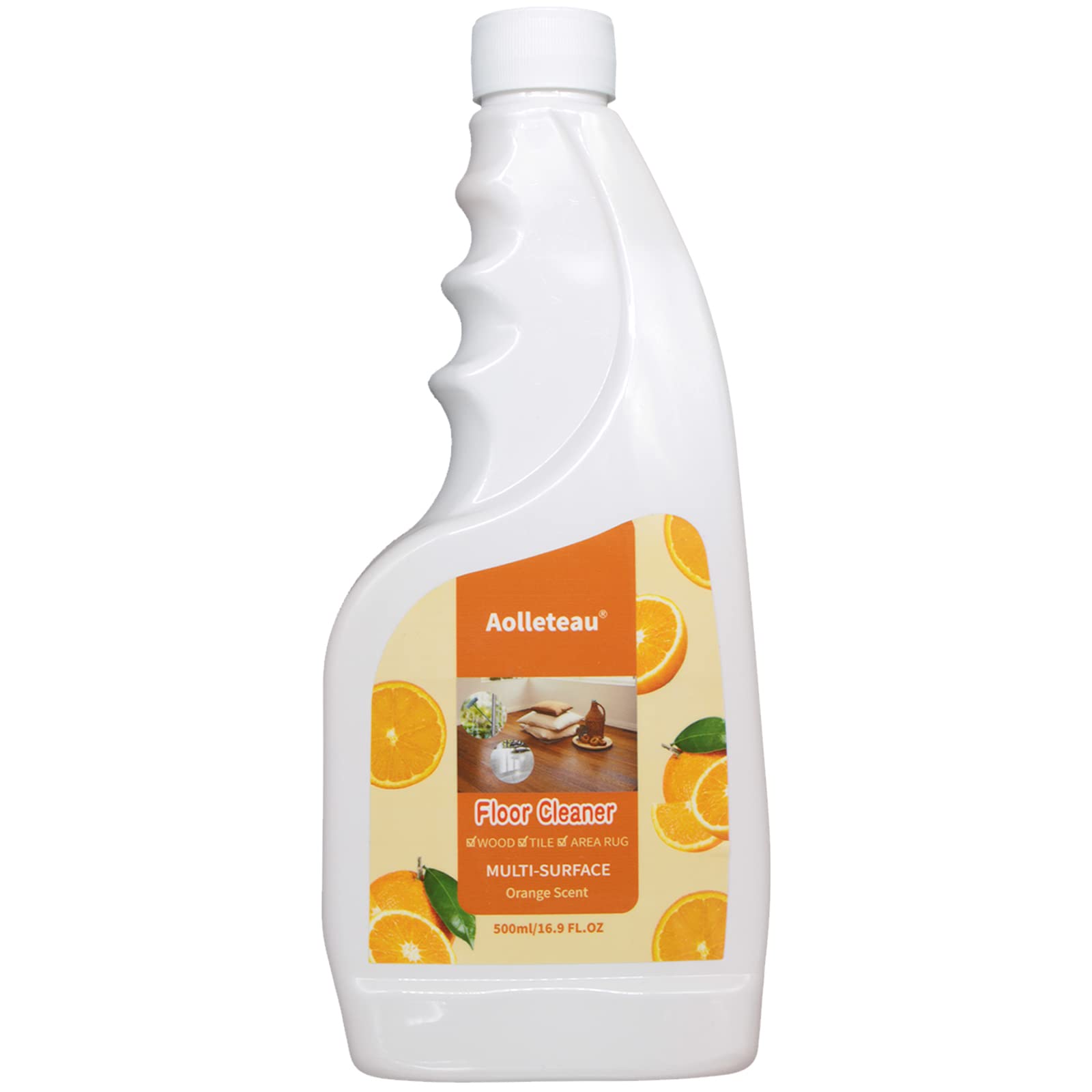 Robot Vacuum & Mop Floor Cleaner Solution - 16.9 fl.oz Concentrate (1:200 Dilution) - Compatible with Wet/Dry Vacuums, WetJet Mops & All Robot Cleaners - Refreshing Orange Scent - Perfect for Hardwood, Tile & Laminate Floors