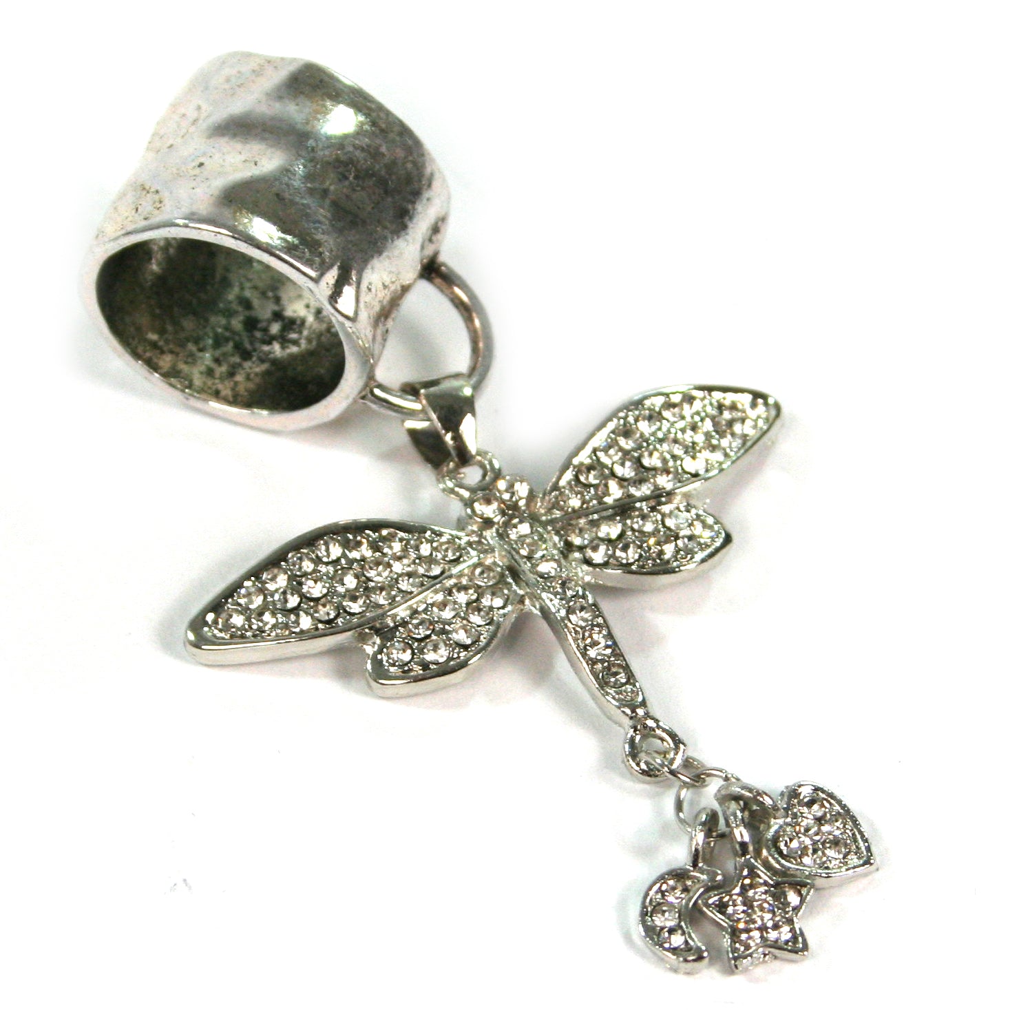 Elegant Dragonfly Design Scarf Jewelry - Fashionable Rhinestone Accessory for Women, Perfect for Parties, Weddings & Special Occasions