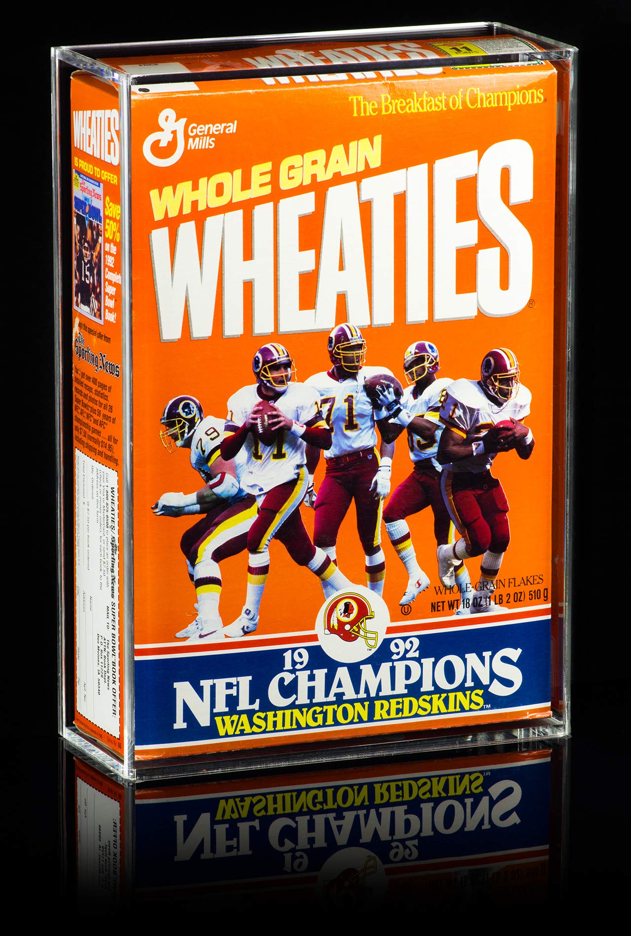 Acrylic Display Case for Wheaties Cereal Box (A020) - Clear Protective Cover for Collectible Cereal Boxes - Perfect for Home Display, Retail Showcase, and Memorabilia Preservation