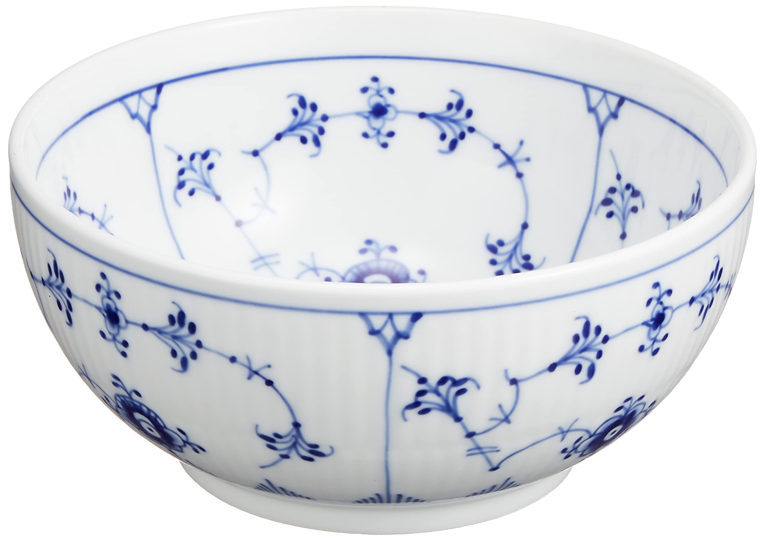 Royal Copenhagen 1016765 Blue Fluted Plain Porcelain Bowl - 5.1 Inches (13 cm) - Elegant Wedding Gift, Anniversary Present & Home Decor for Dining, Tea Parties & Scandinavian Style Table Settings