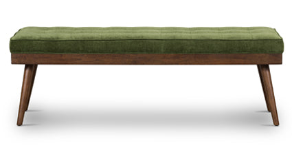 Luca Fabric Bench - Modern Upholstered Storage Ottoman with Removable Cushion | Perfect for Living Room, Bedroom & Entryway Seating & Organization