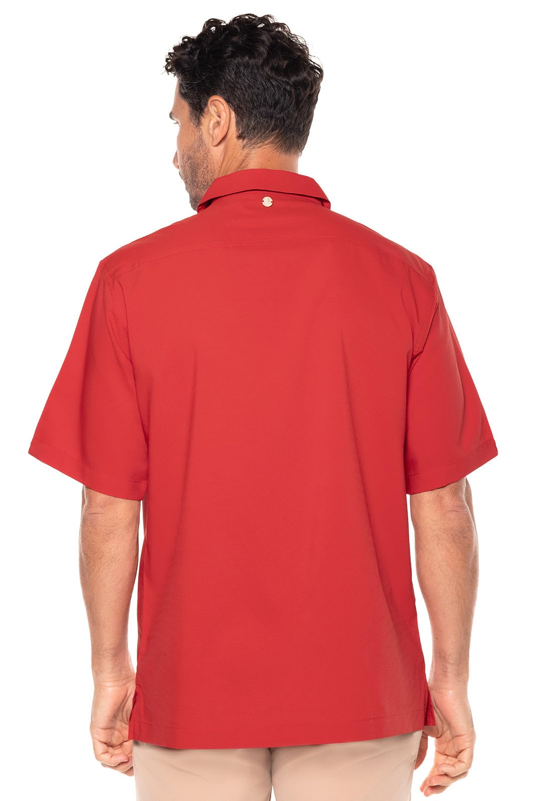 Coolibar UPF 50+ Men's Safari Camp Shirt - Sun Protective Long Sleeve Button Down Shirt for Outdoor Hiking, Fishing & Travel - UV Protection Clothing for Men