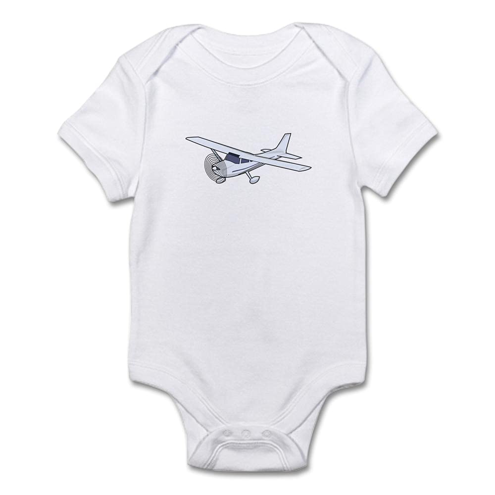 Airplane Themed White Baby Bodysuit - Cute & Comfortable Infant Onesie for Boys & Girls | Perfect for Playtime, Travel & Airplane Enthusiast Families