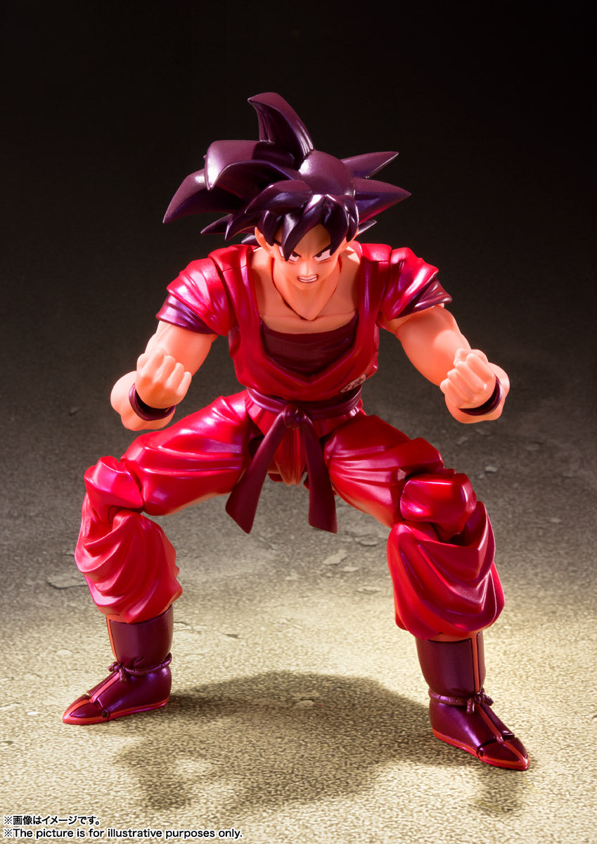 Bandai Tamashii Nations Dragon Ball Z S.H.Figuarts Goku (Kaio-Ken) Action Figure - Collectible Anime Toy for Display & Play - Perfect for Fans, Gifts & Anime Collections