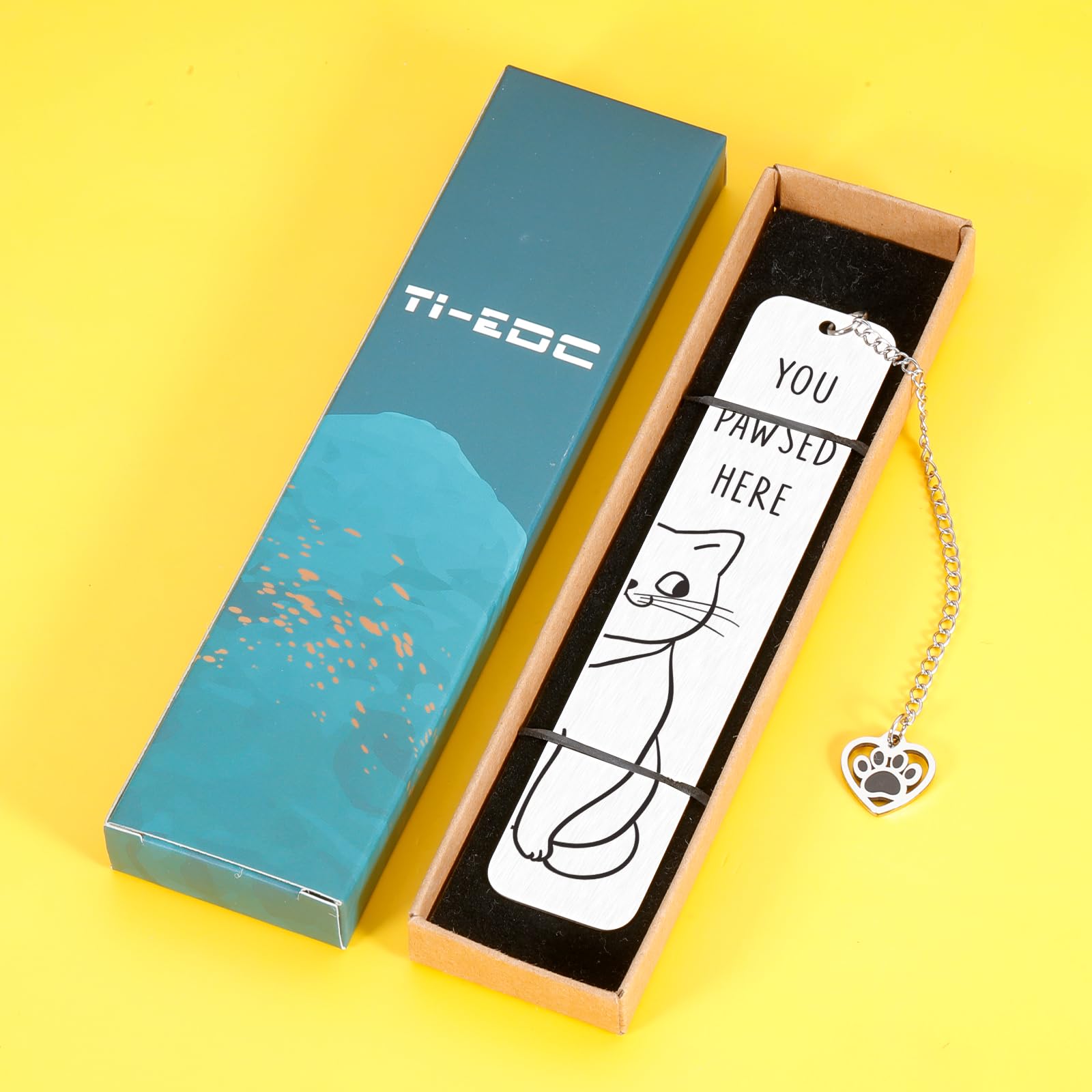 Funny Cat Lover Gifts for Women - Cute Easter & Valentine's Day Presents, Bookmark Set for Book Lovers - Perfect Book Club Accessories & Reading Gifts (Great for Birthday, Christmas & Bookworm Friends)