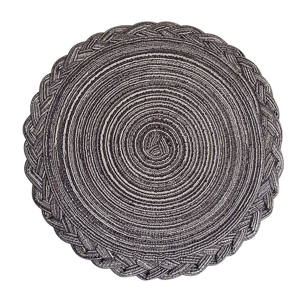 Arkansas Braided Rim Placemat Set of 4 - Elegant Table Decor for Dining Room, Kitchen, and Party Settings
