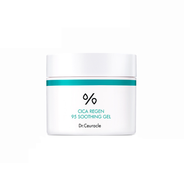 Dr.Ceuracle Cica Regen 95 Soothing Gel for Sensitive Skin - Korean Skincare for Redness Relief & Hydration - Perfect for Post-Treatment, Sunburn & Acne-Prone Skin