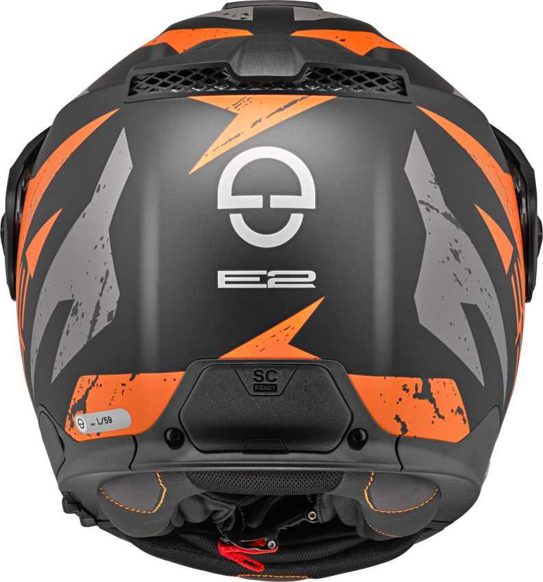 Schuberth E2 Explorer Orange Motorcycle Helmet - Lightweight & Durable for Adventure Riding & Long-Distance Tours