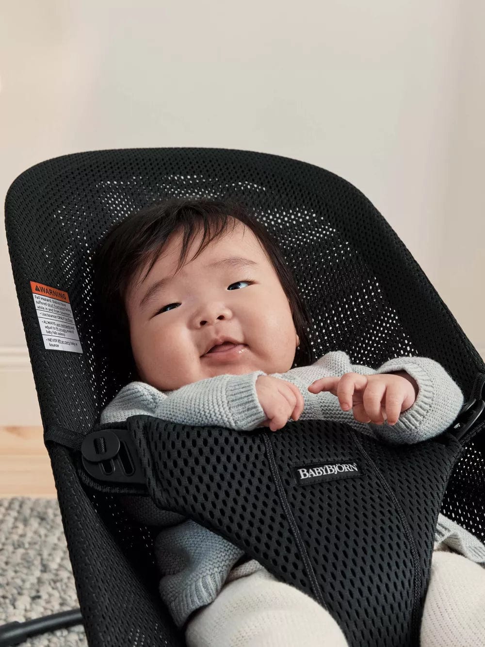 BabyBjorn Bouncer Bliss Mesh - Premium Baby Bouncer with Breathable Mesh Fabric for Newborns to Toddlers | Perfect for Nursery, Playtime & Soothing Baby to Sleep