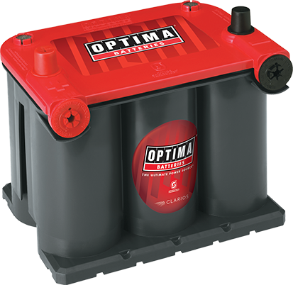 Optima 75/25 Red Top Starting Battery - High-Performance Car & Truck Battery for Cold Weather & Heavy-Duty Vehicles - Perfect for Automotive, Marine, and RV Applications