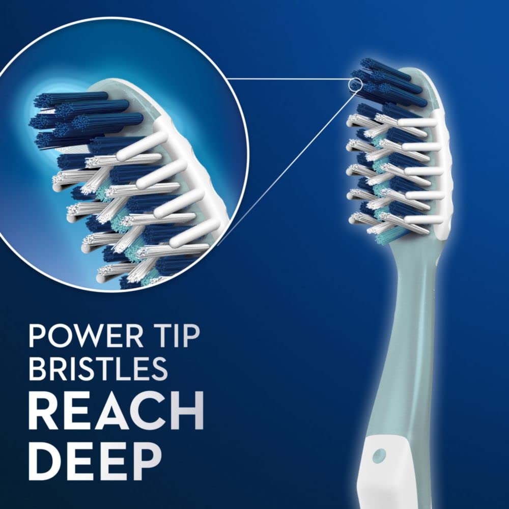 Oral-B CrossAction All-in-One Toothbrushes - Medium Bristles, Pack of 2 | Electric Toothbrush Replacement Heads for Deep Cleaning | Perfect for Travel & Daily Oral Care