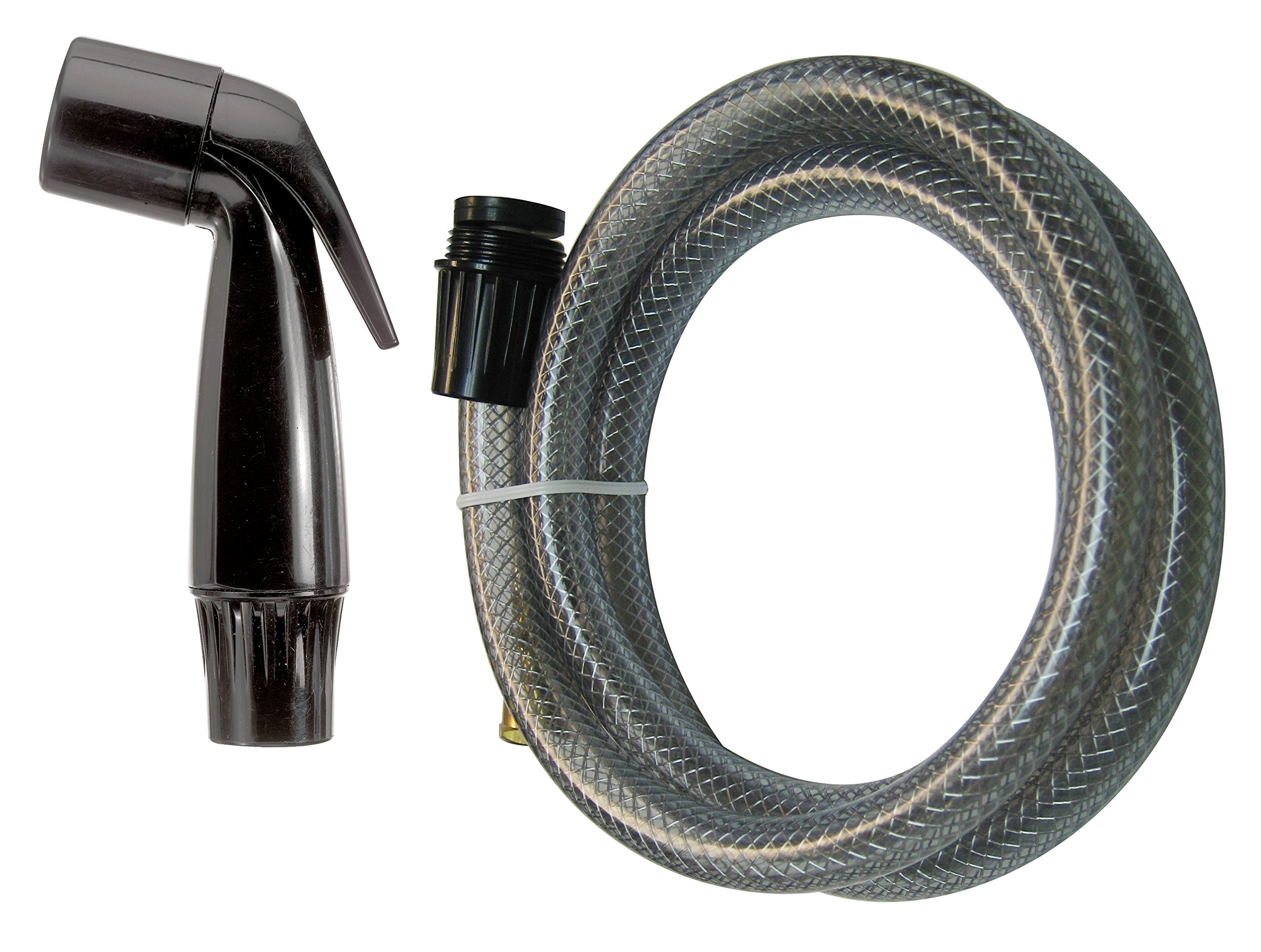Plumb Pak 53-Inch Black PP815-4 Plastic Sink Sprayer with Long Hose - Perfect for Kitchen Sink Cleaning, Dish Washing & Faucet Replacement