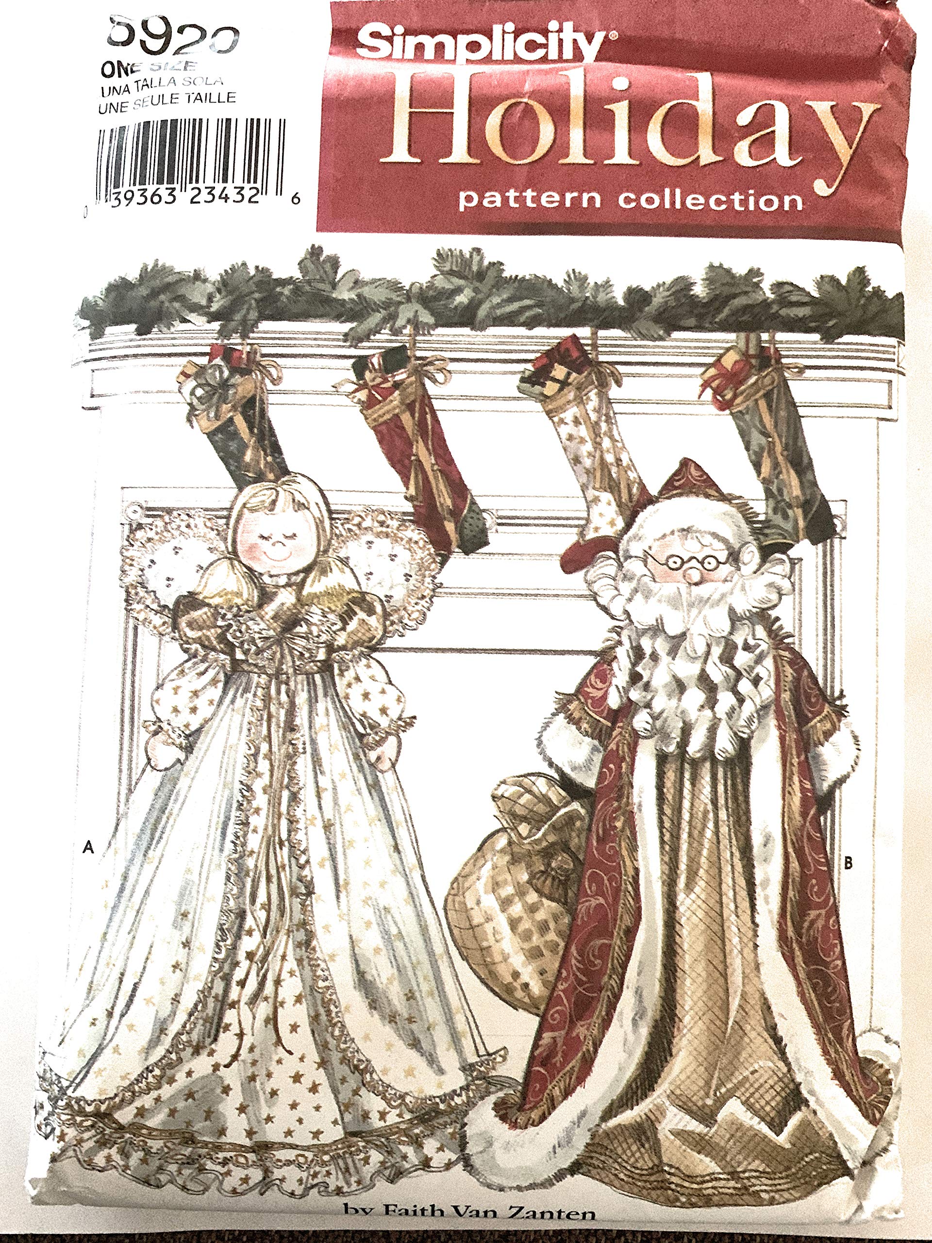OOP Simplicity Holiday Collection Pattern 8920 - Festive Vacuum Cleaner Covers with Santa & Angel Designs | Perfect for Christmas Home Decor & Gift Giving