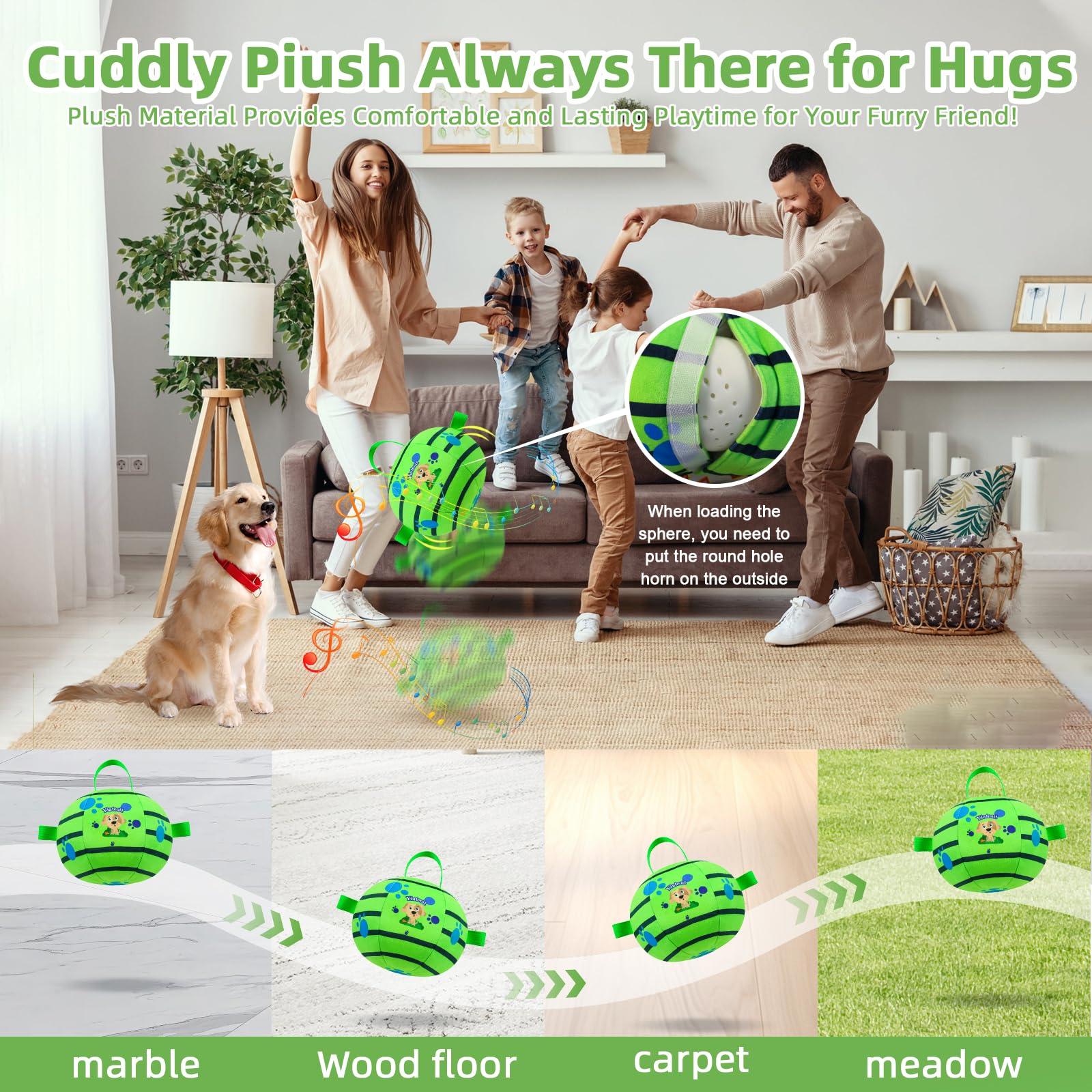 Interactive Remote Control Dog Ball - Jumping, Rolling Toy for Safe Play & Training