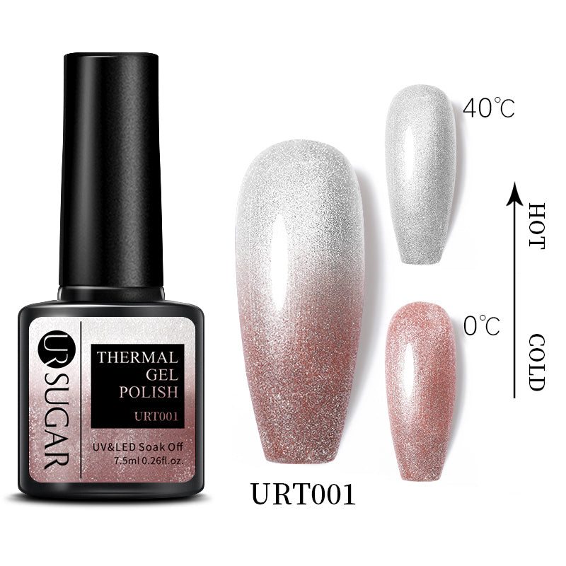 Thermal Temperature Change Nail Polish - 7.5ml Gel Polish Kit with Color Changing Effect (URT001) - Perfect for Manicures, Pedicures, and Nail Art Designs
