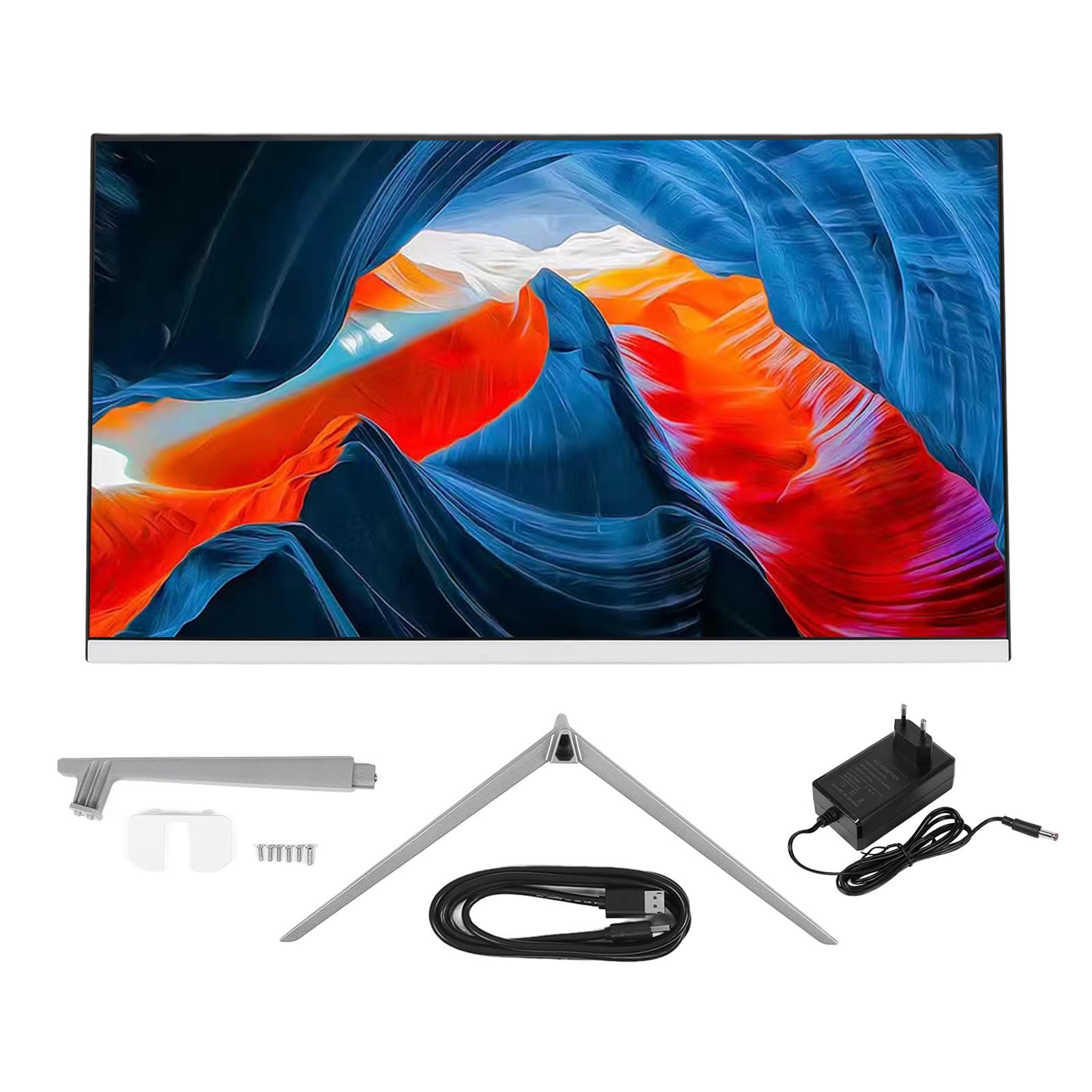 27 Inch Yunseity Gaming Monitor - 2560x1440 QHD Resolution, 100-240V AC Computer Screen for Home Office & School (EU Plug) | Perfect for Work, Study & Entertainment