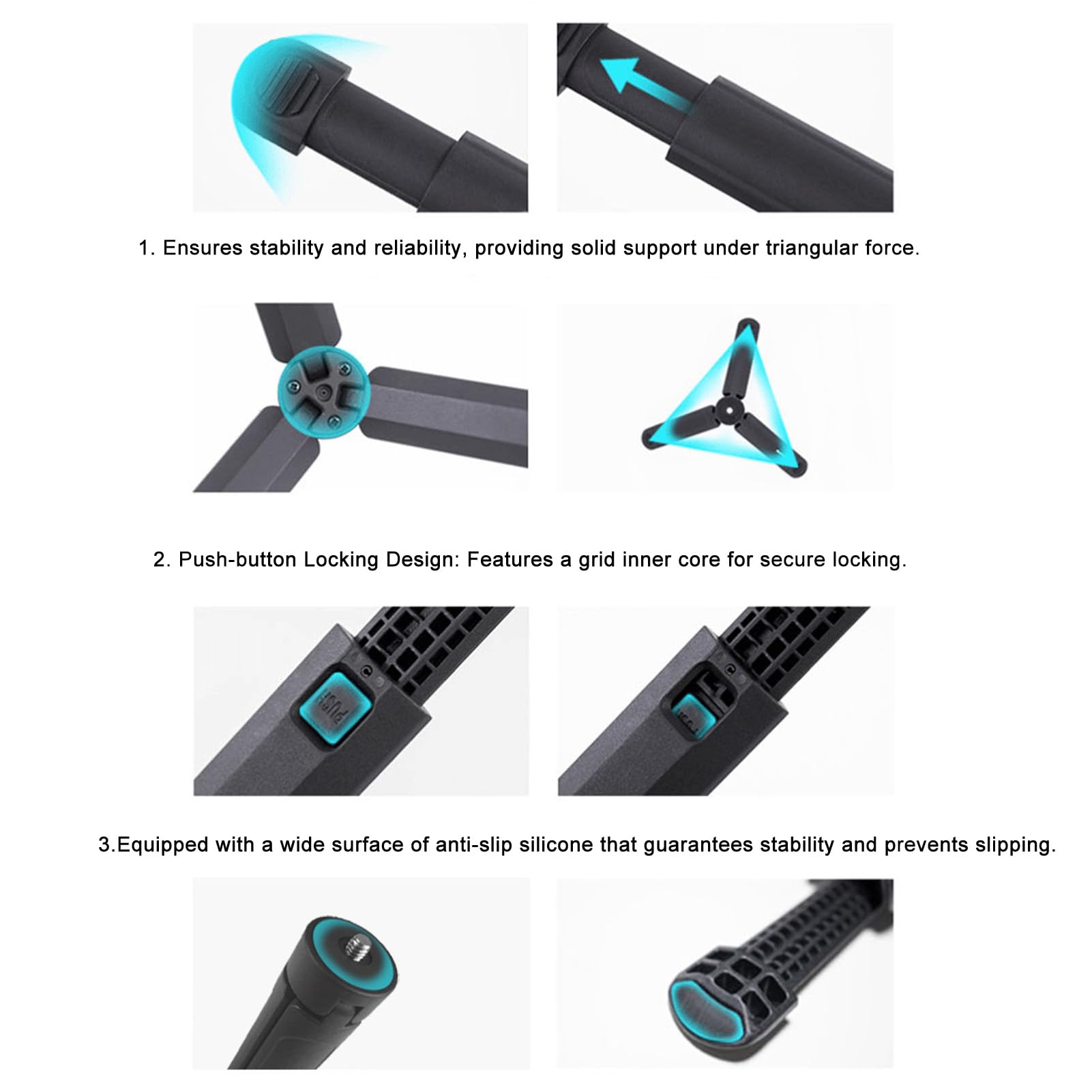 Tbest Extendable Mini Camera Tripod - Compact Tabletop Stand for DSLR, Smartphones, LOMO & EVO 70 Cameras - Portable Monopod Stabilizer for Travel, Vlogging & Photography