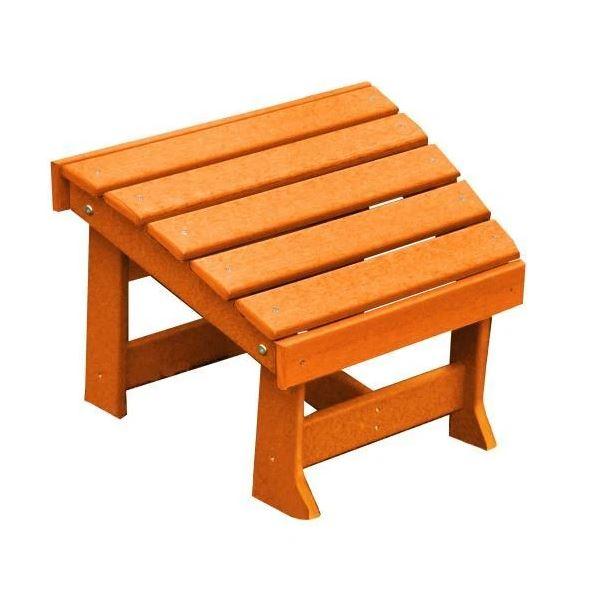 A & L Furniture Poly New Hope Footstool - Soft and Durable Ottoman with Sturdy Legs - Perfect for Living Room, Bedroom, or Office Decor
