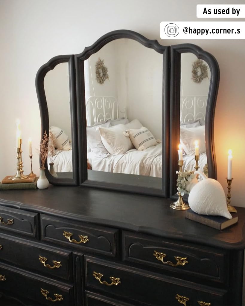 Annie Sloan Chalk Paint - Athenian Black (1 Litre) | Premium Matte Finish for Furniture, Cabinets & Home Decor | DIY Chalk Paint Projects & Upcycling Ideas