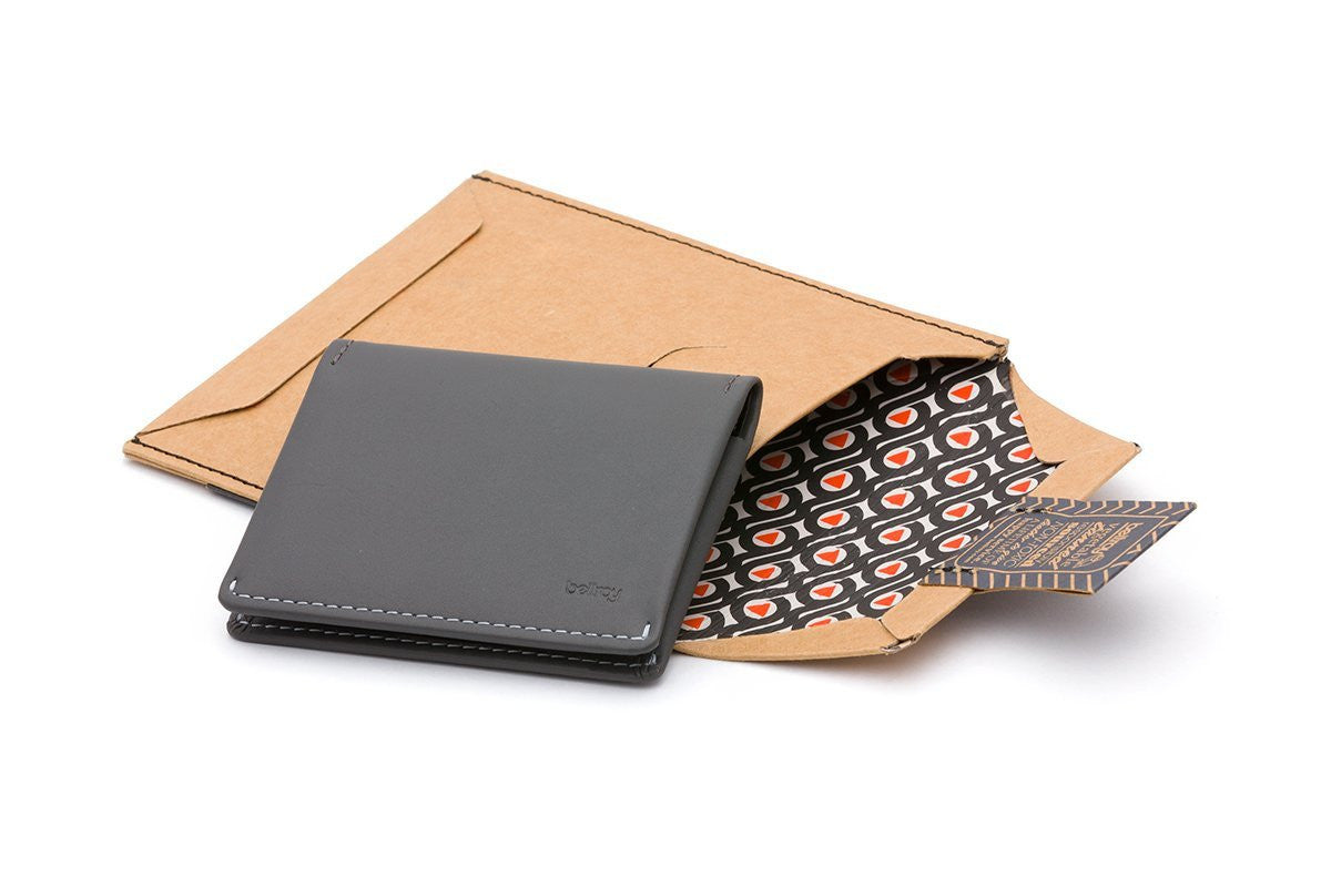 Bellroy Slim Sleeve Wallet - Ultra Thin Minimalist RFID Blocking Leather Wallet for Men - Perfect for Everyday Carry, Travel & Business Use