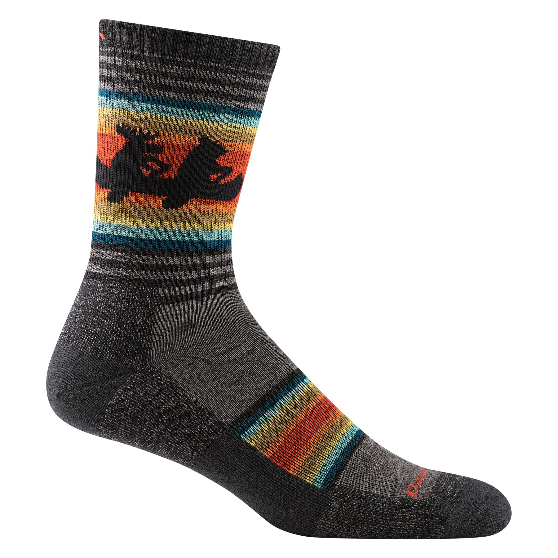Darn Tough 5003 Willoughby Micro Crew Lightweight Cushion Socks for Men - Hiking, Running & Everyday Comfort