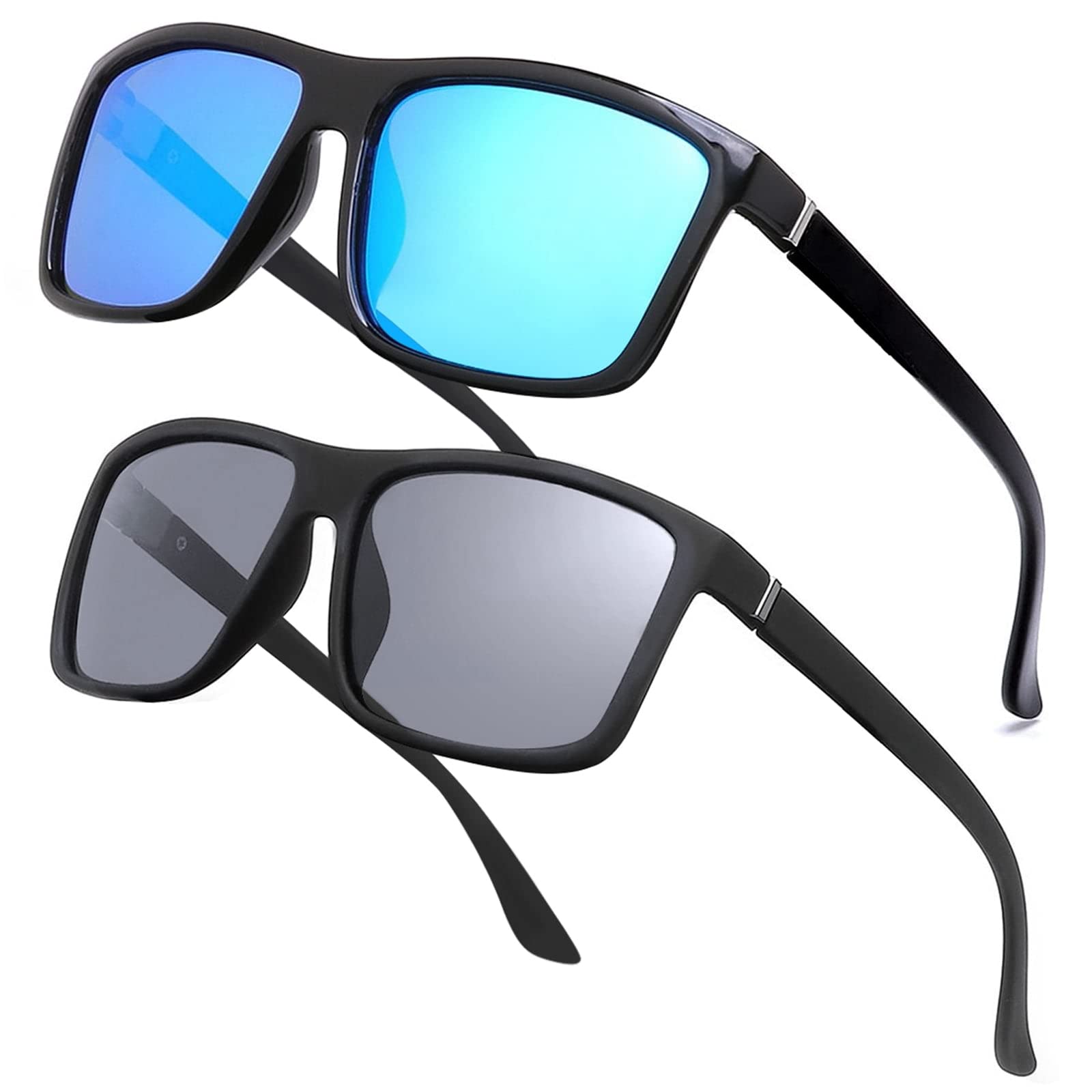 NIEEPA Men's Polarized Sports Sunglasses UV Protection Square Frame NP1007 - Perfect for Running, Cycling & Outdoor Activities