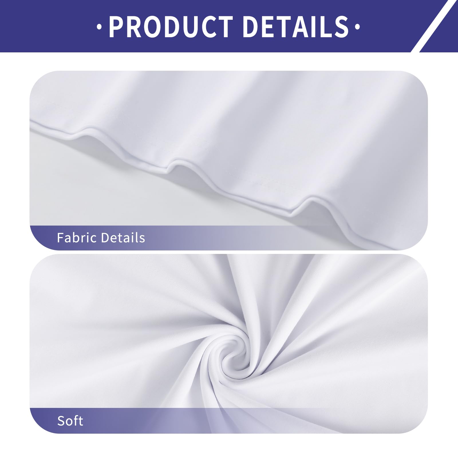 4 Pack White Polyester Sublimation T-Shirts for Heat Press - Unisex DIY Bulk T-Shirts for Custom Printing | Perfect for Sports Teams, Family Reunions & Personalized Gifts