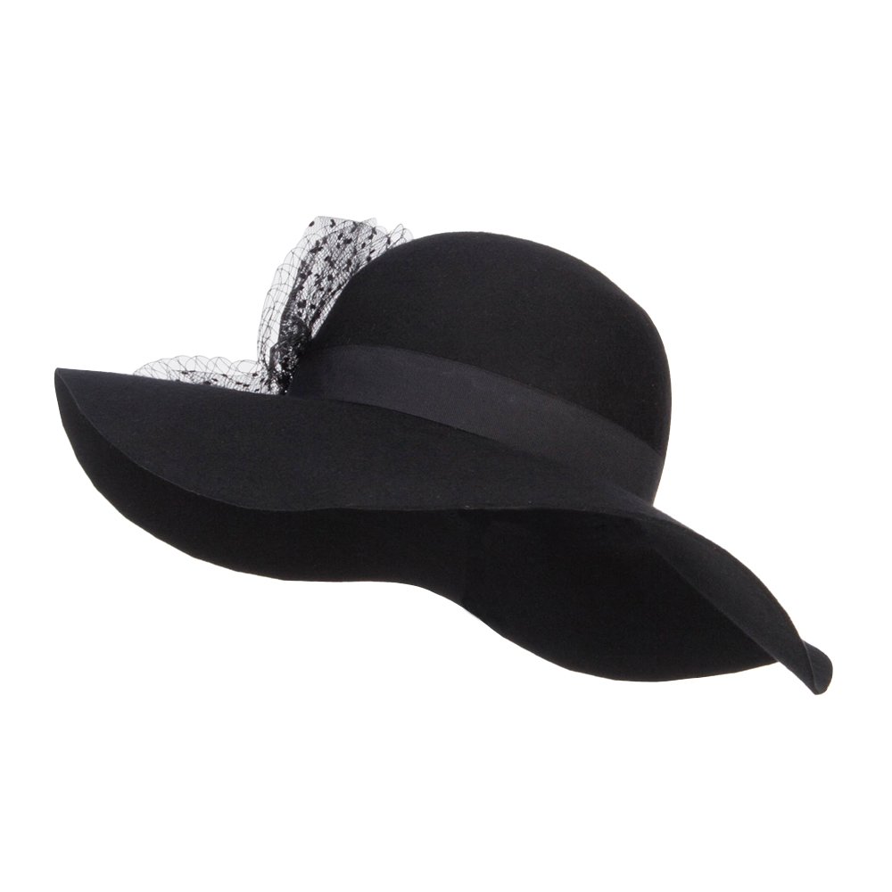 Stylish Net Wool Felt Hat for Women - Winter Fashion Accessory