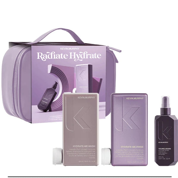 Kevin Murphy Radiate Hydrate Bundle - Hydrating Hair Care Set for Dry & Damaged Hair | Salon-Quality Shampoo & Conditioner | Perfect for Daily Use & Post-Color Treatment